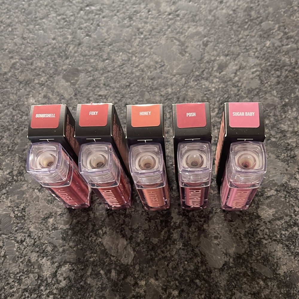 Huda Beauty Faux Filler Extra Shine Lip Gloss pick your juicy shiny shade! - Picture 2 of 14